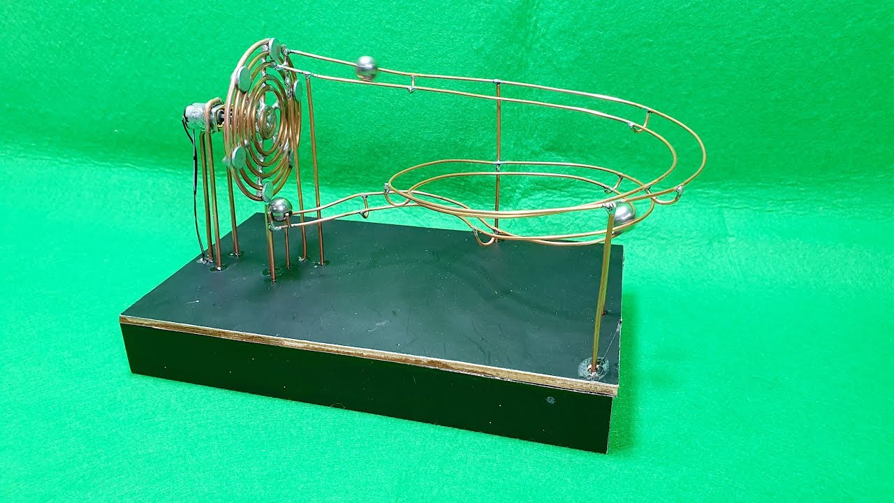 How to make Marble Run Machine Using Magnet