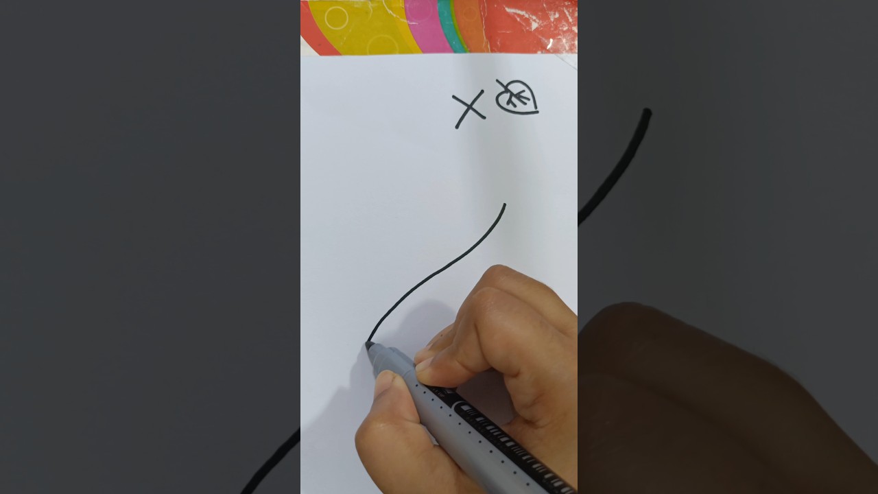 How To Draw Leaf Step by Step #shorts #shortsfeed