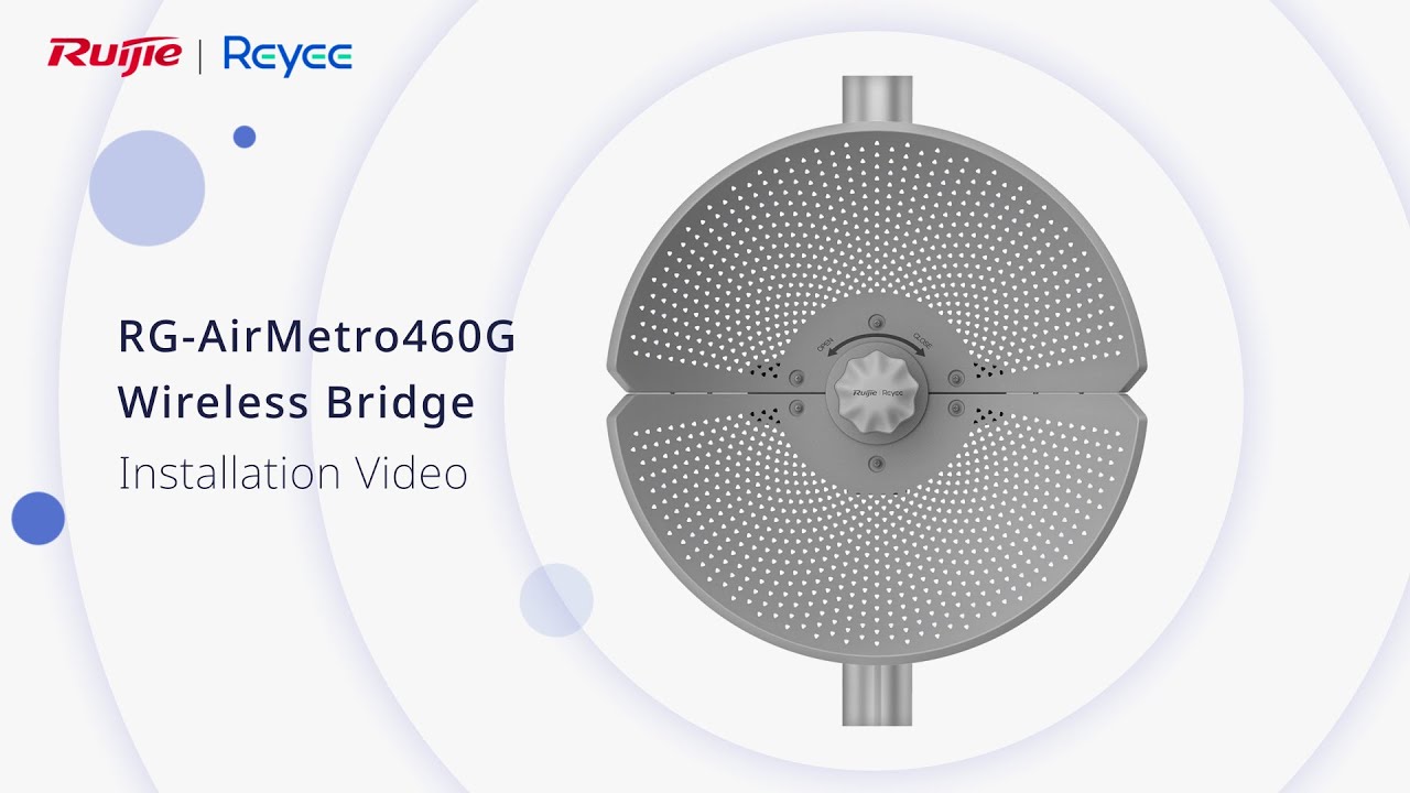 RG-AirMetro460G Wireless Bridge Installation Video