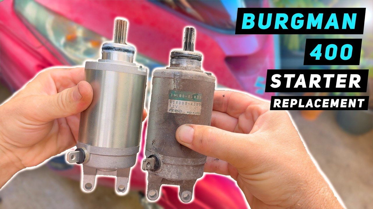 Suzuki Burgman 400 - Starter Replacement - 2007-2016 | Mitch's Scooter Stuff