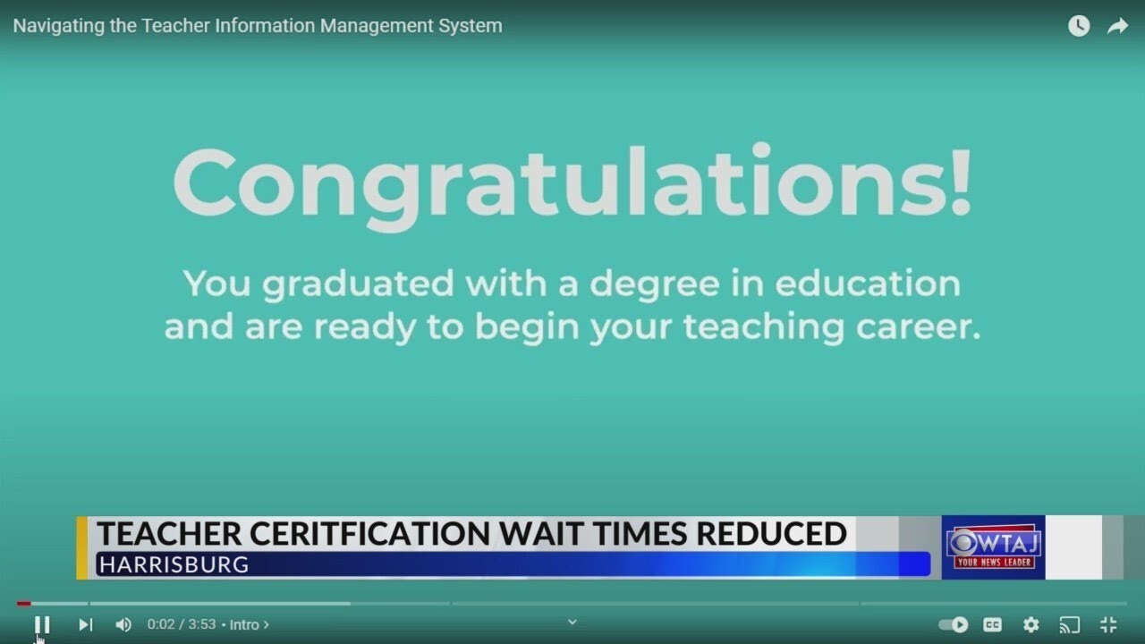 Wait times down for teacher certification in Pennsylvania