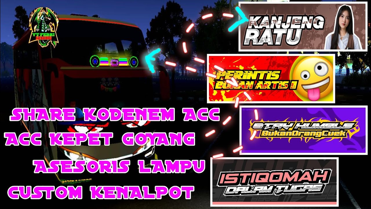 SEKEREN INI😱‼️ SHARE KODENEM ACC BUSSID V4.4.1