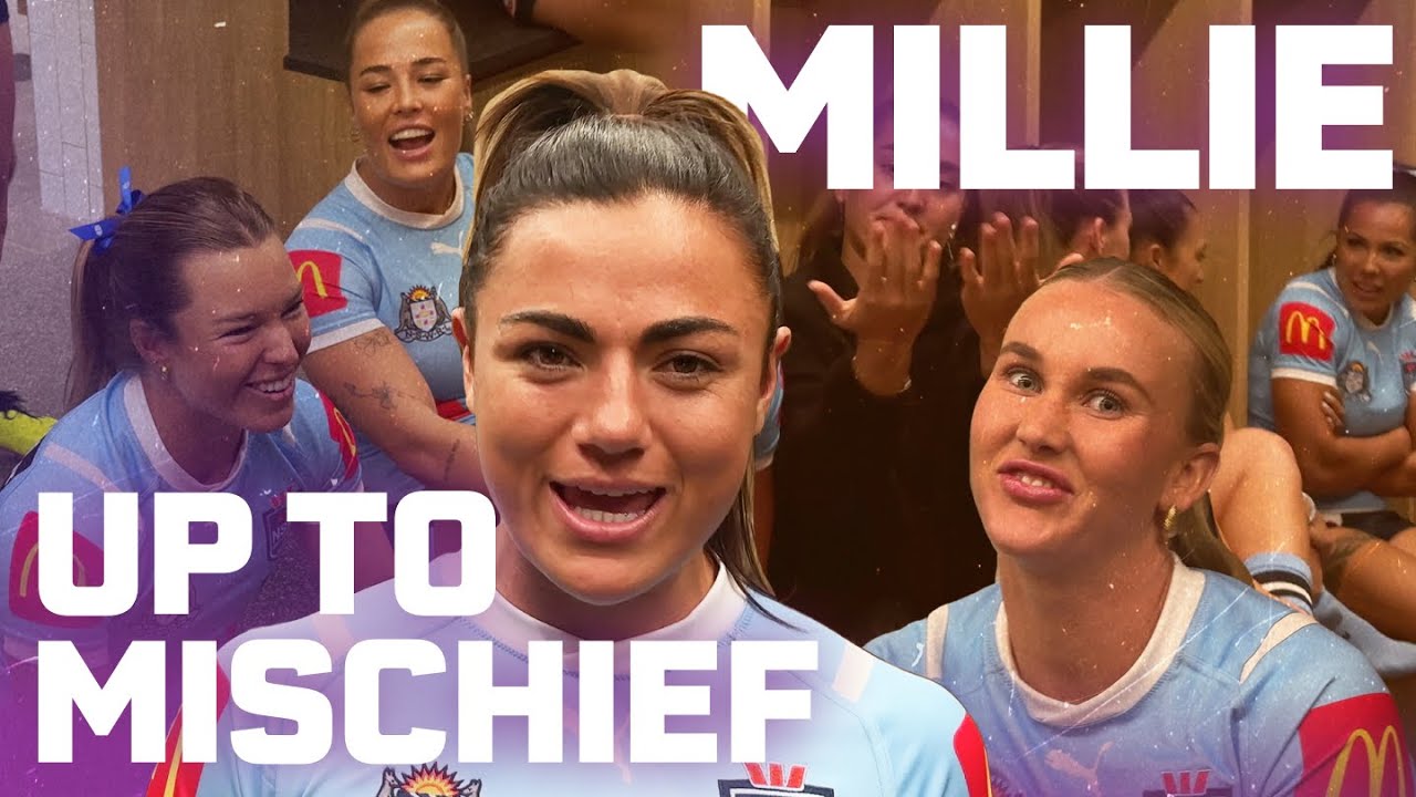 Meet the team: Millie Elliott wreaks havoc in the NSW Sky Blues sheds | NRL on Nine