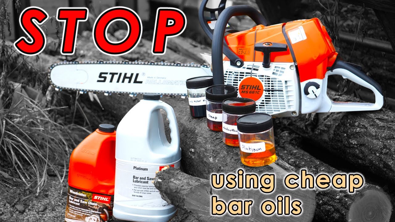 Сравнение масел для шин и цепей Stihl!