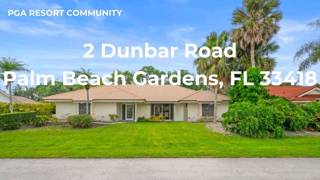 JUST LISTED | 2 Dunbar Road, Palm Beach Gardens, FL 33418