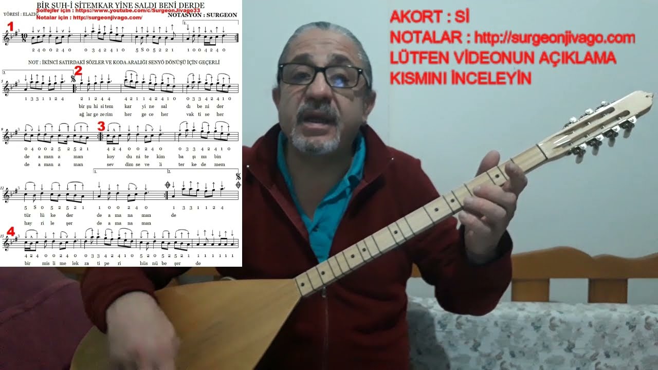 SOLFEJ BİR ŞUH İ SİTEMKAR YİNE SALDI BENİ DERDE KISA SAP BAĞLAMA EKLEYEN SURGEON