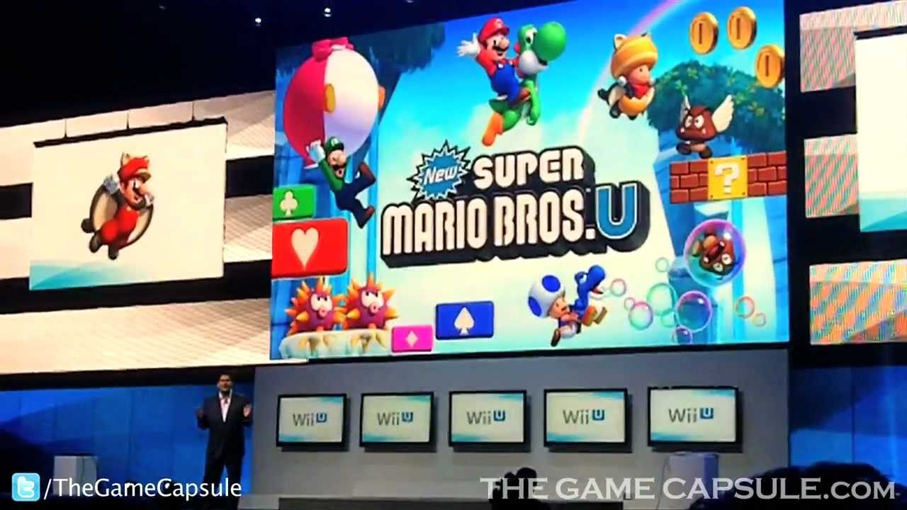 Reggie Showcases Wii U and New Super Mario Bros U - Nintendo Press Conference 2012