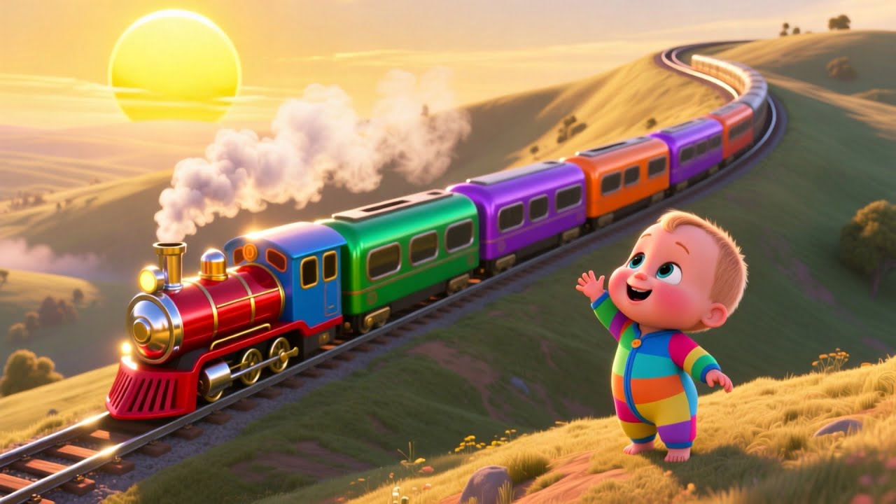 Learn Colors with the Train 🚂🌈 Fun Color Learning Song for Kids | Toddler Color Adventure