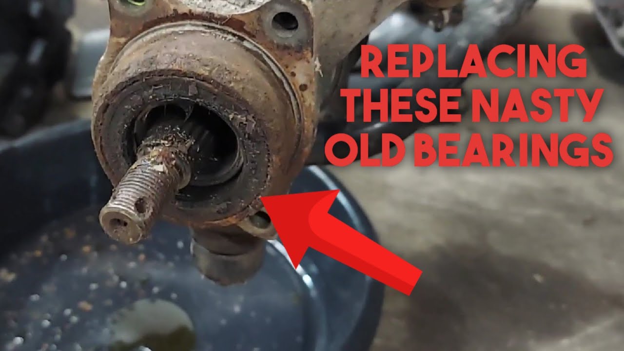 2001 Honda Foreman Rubicon wheel bearing replacement.