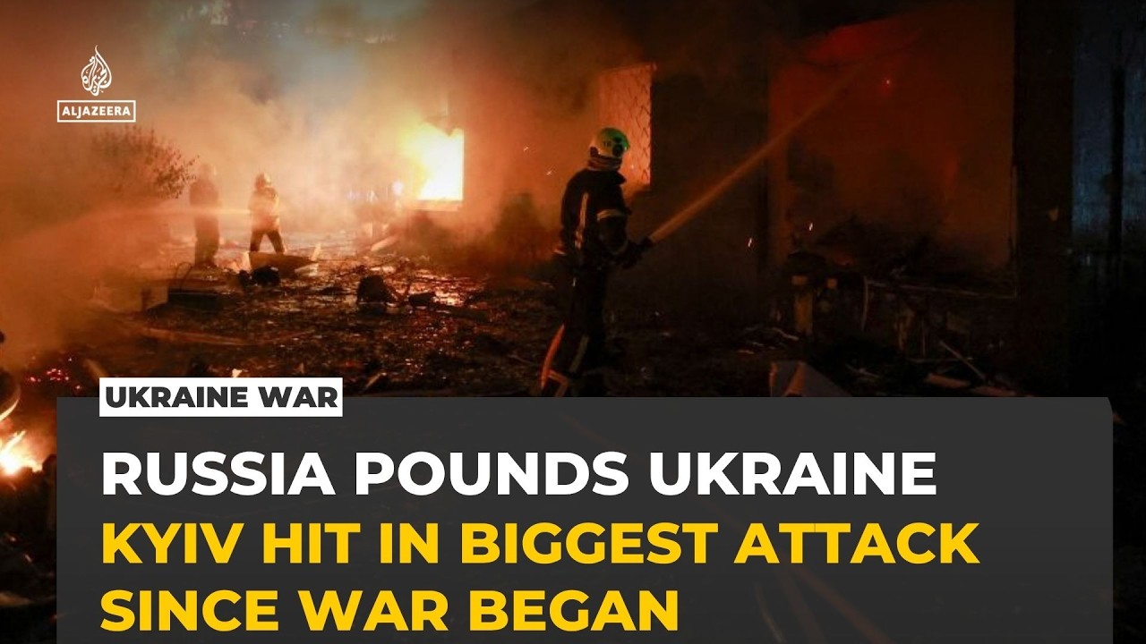 Ukraine war: Russia launches one of biggest missile attacks on Kyiv since start of war