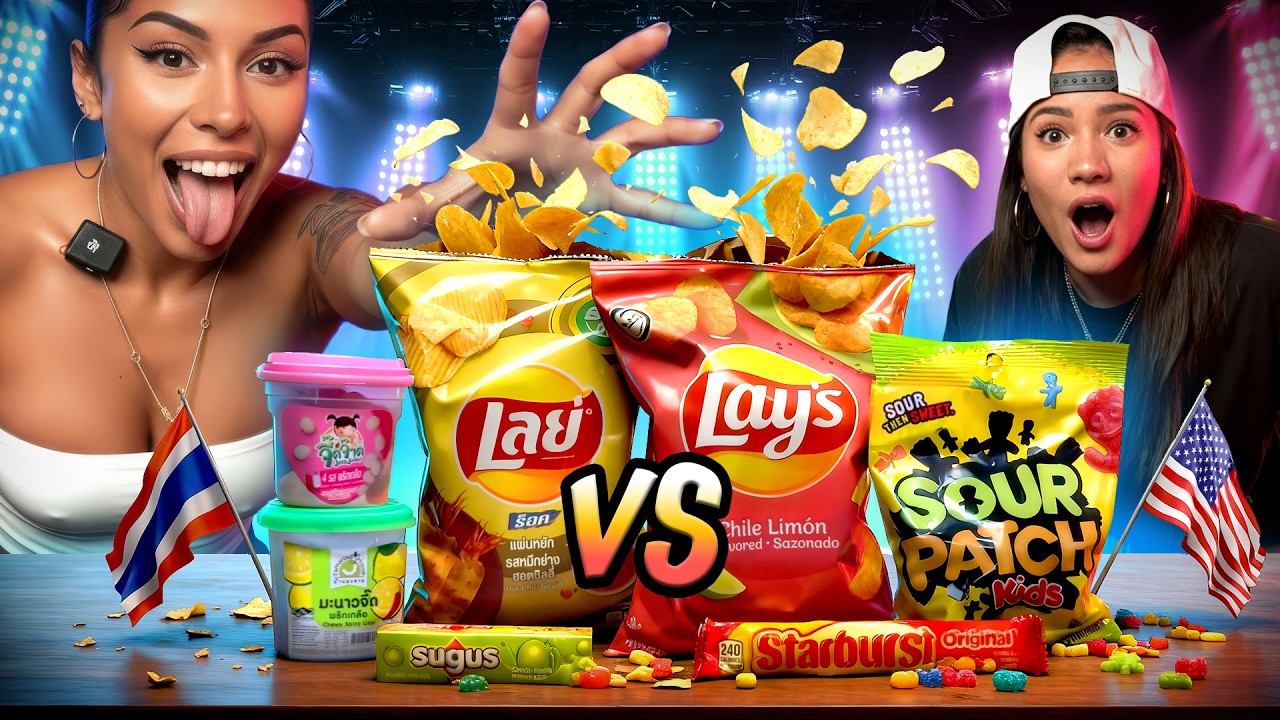 Thai Snacks vs  American Snacks!