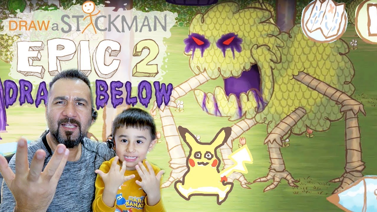 AĞZI MİKROPLU PİS CANAVAR! | Draw a Stickman: EPIC 2 DLC Drawn Below #3