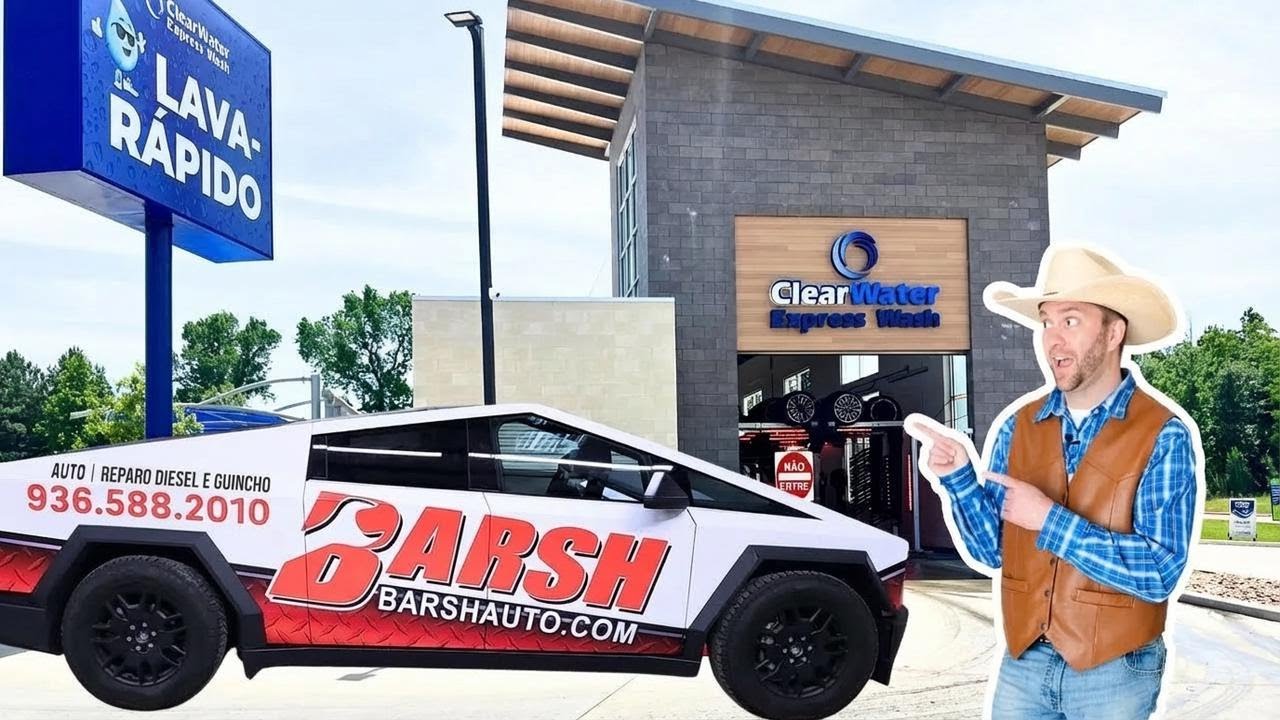Lavando a Cybertruck com Cowboy Jack: Diversão para Criançada!