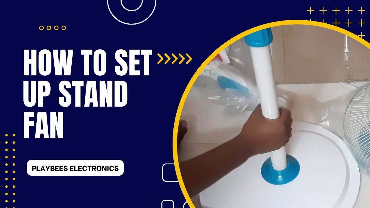 How to setup Havells Gatik Neo 400mm Pedestal Fan (Stand Fan fitting)