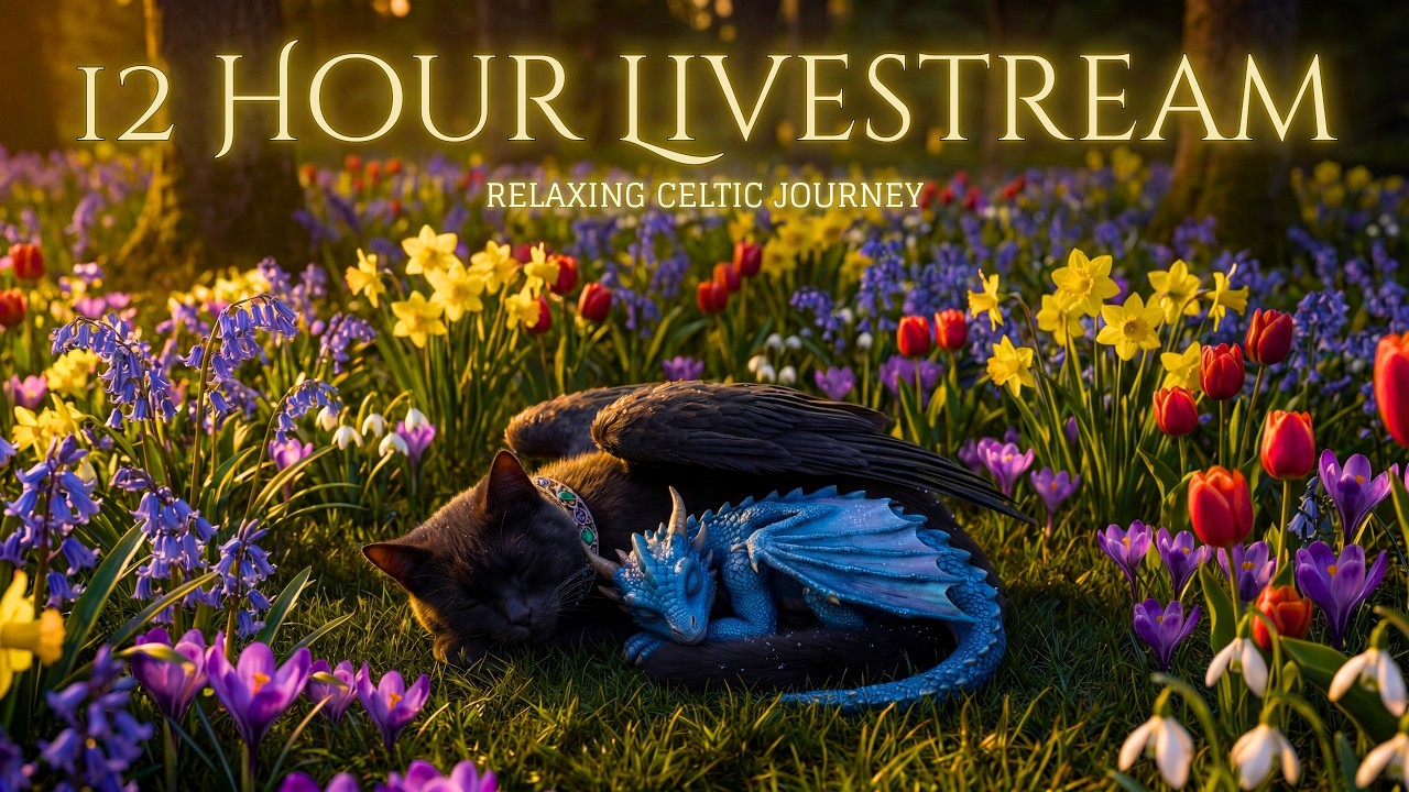 12 Hours of Mellow Medieval Celtic Music & Spring Fantasy Ambience for Study, Sleep & Good Vibes