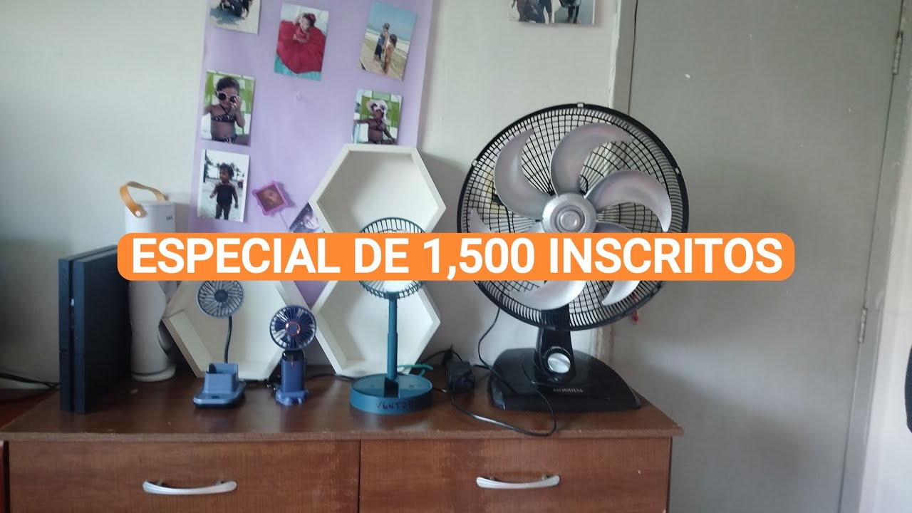 Especial de 1,500 Inscritos e Combo 4x de ventiladores