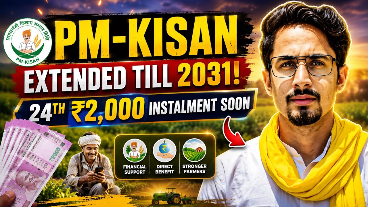 PM-KISAN Extended Till 2031, 24th ₹2,000 Instalment Soon