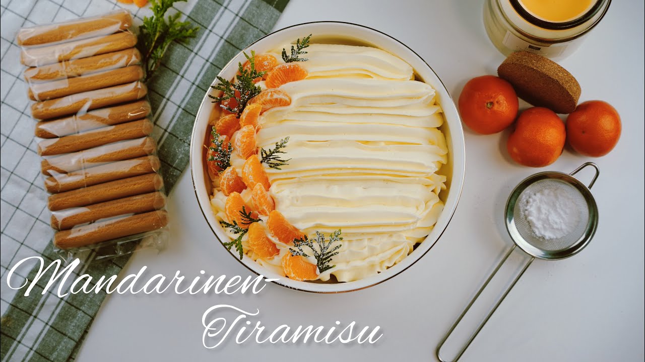 ПРОСТО,БЫСТРО И ВКУСНО Тирамису из  мандарин/Mandarinen Tiramisu