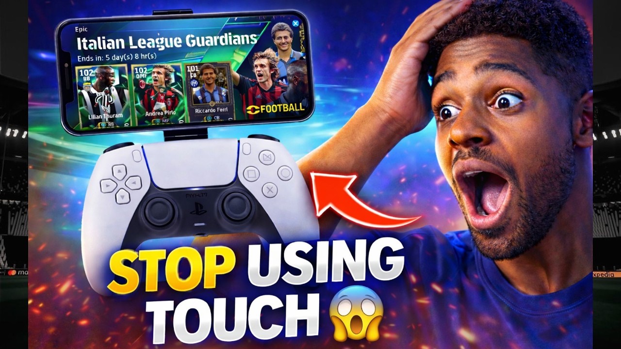 How to Use a PS4/PS5 Controller on eFootball Mobile (Step-by-Step Guide)+First Impression😱🔥🔥