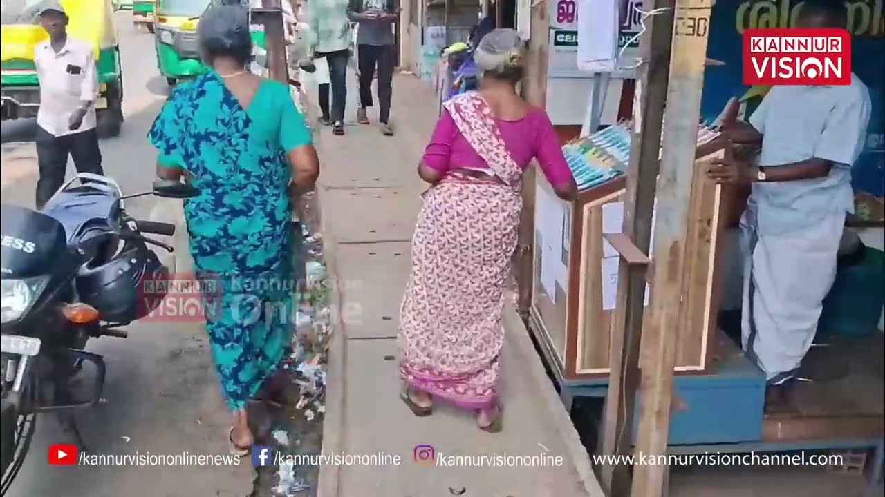 ചെറുകുന്ന് തറയിൽ ടൗൺ സൗന്ദര്യവൽക്കരണത്തിന്റെ പ്രവർത്തി വൈകുന്നു : റോഡരികിലെടുത്ത കുഴി അപകടഭീഷണി