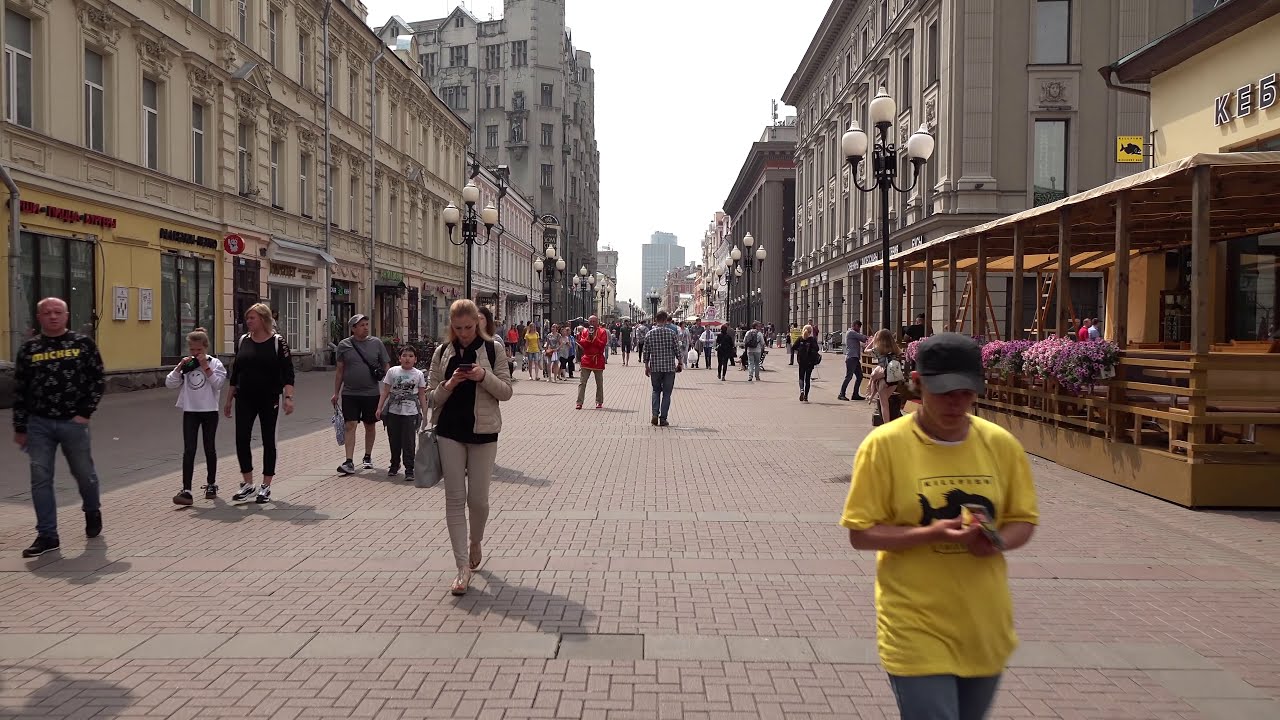 Прогулка по Москве 4K - Cтарый Арбат