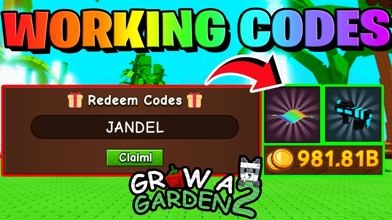 *НОВЫЕ* ВСЕ РАБОЧИЕ КОДЫ для Grow A Garden 2! ROBLOX