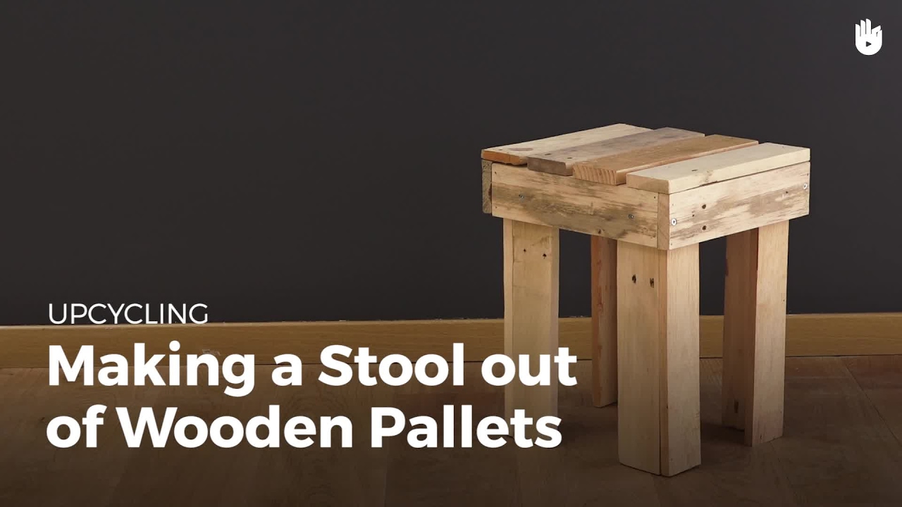 DIY Pallet Projects: Wooden Stool | Upcycling