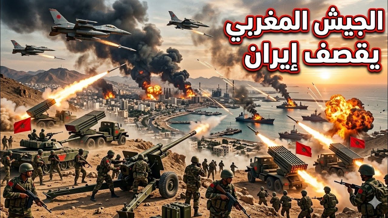الجيش المغربي يبدأ بقصف ايران