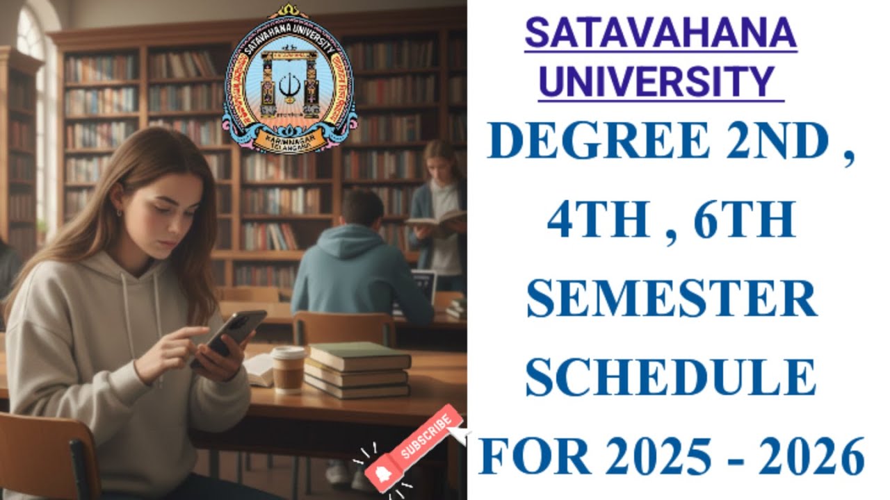 Degree 2,4,6, Semester Schedule 2025-26 || Practicals|| Exams|| Satavahana University