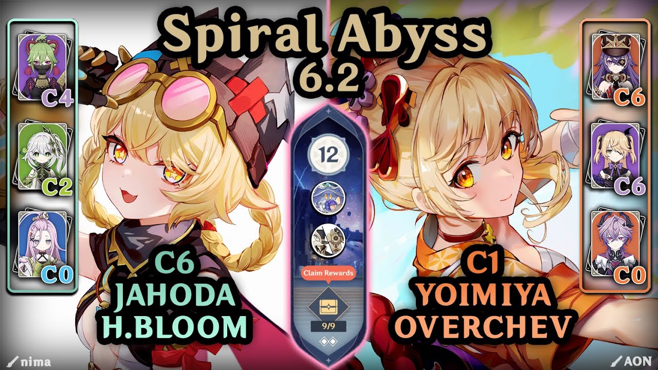 Jahoda & Yoimiya coming in CLUTCH for Spiral Abyss 6.2!!! (F12 - 9*) | Genshin Impact