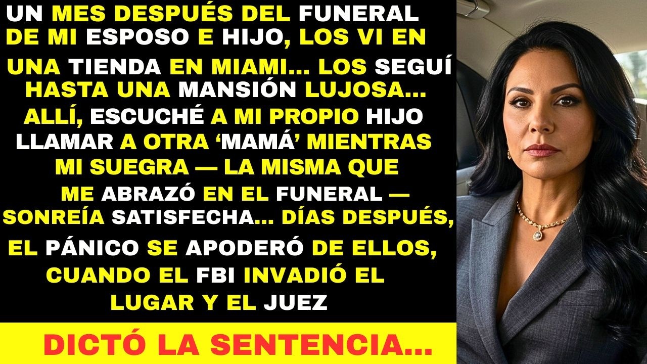 Enterré a mi marido hace un mes, pero hoy lo vi con 'otra' en Miami. Los seguí en silencio... y lo