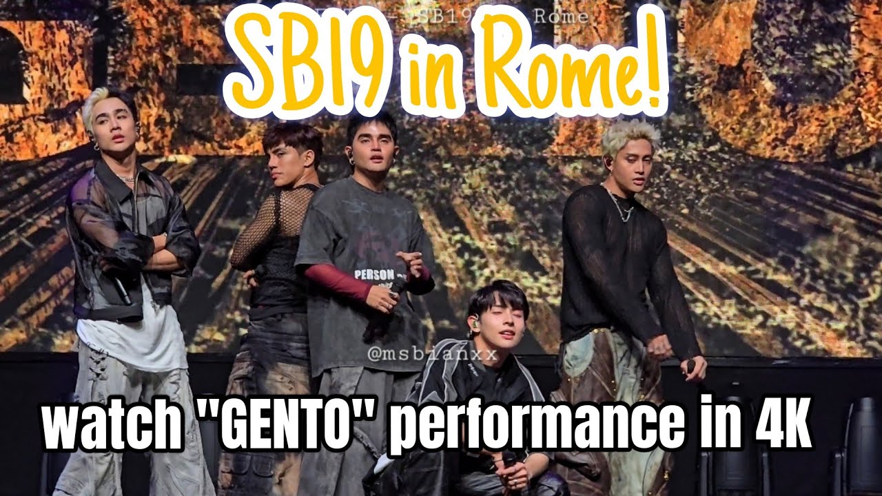 GENTO - SB19 in Rome (Full performance in 4K)