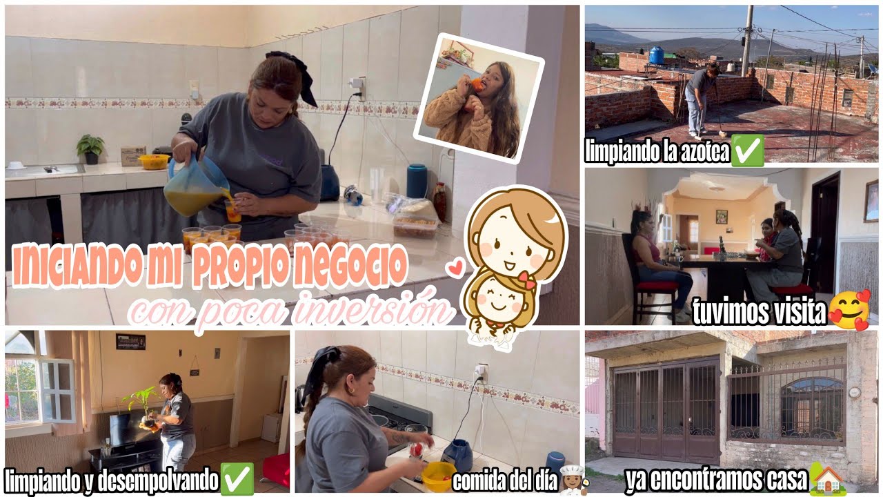 INICIANDO EL NEGOCIO🤑DE LAS PALETAS🍭+LIMPIANDO Y ORGANIZANDO✅LA CASITA🏡+YA ENCONTRAMOS CASA🏡🥹🙏🏽