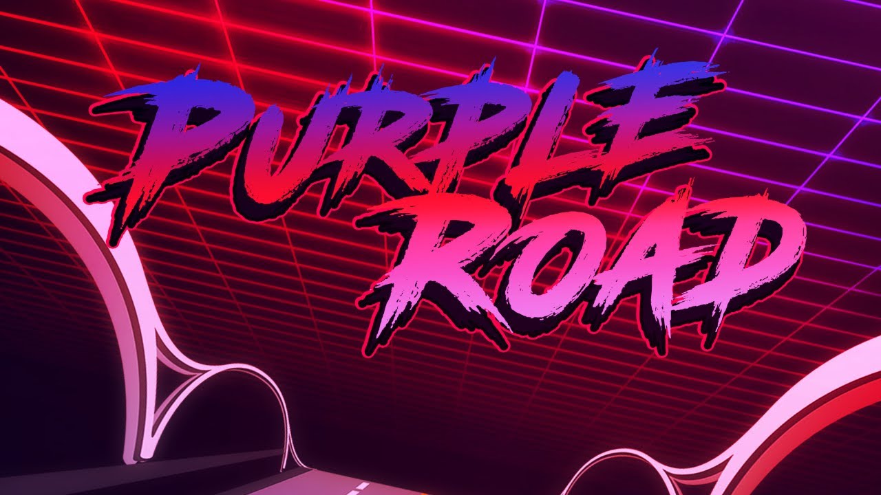Simulakrum Lab - Purple Road Cover (Synthwave / Darksynth / Cyberpunk / Retrowave)