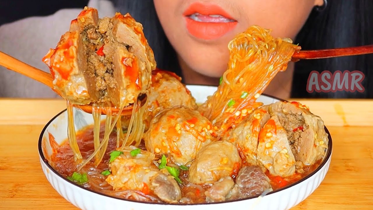 ASMR BAKSO ISI DAGING CINCANG ||MUKBANG INDONESIA #ASMR #asmrsounds #eatingsounds #bakso