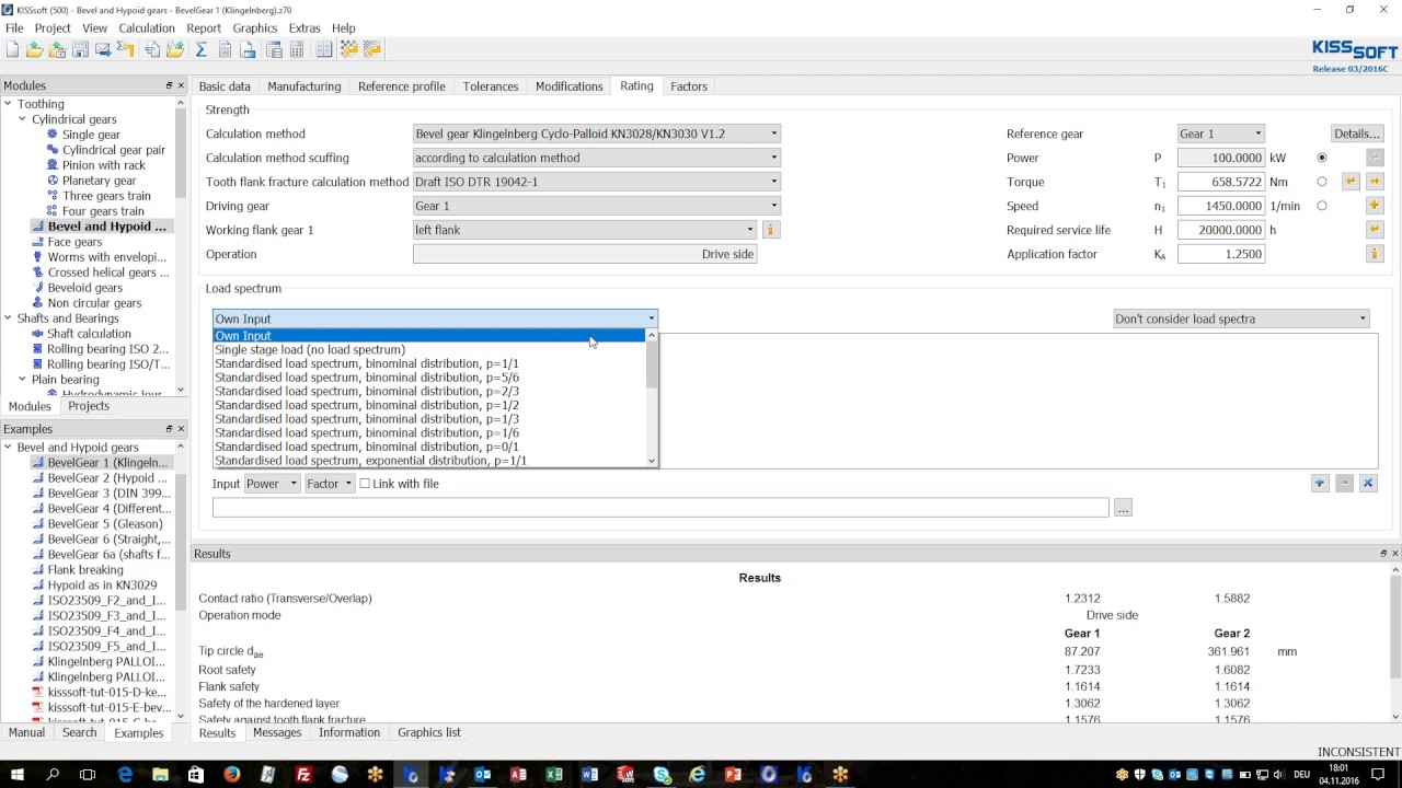 KISSsoft Bevel tutorial 2016