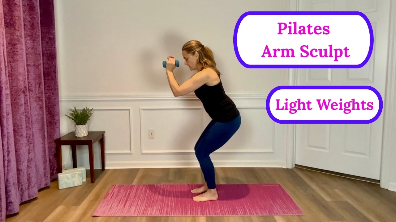 Pilates Arm Sculpt with Light Weights