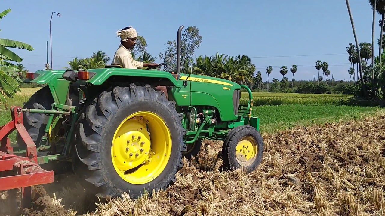 New John Deere 5045 D 4 WD Tractor with 9 Tyne Heavy Duty Rigid Type Cultivator, Feature & Specifcat