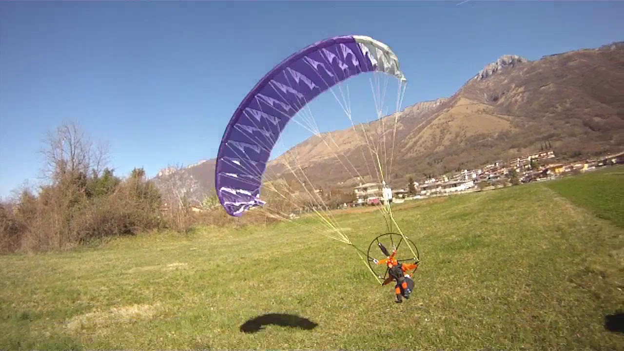 GONFIAGGIO E LANCIO E VOLO KIT PARAMOTORE MP1 MIM PARAMODELS