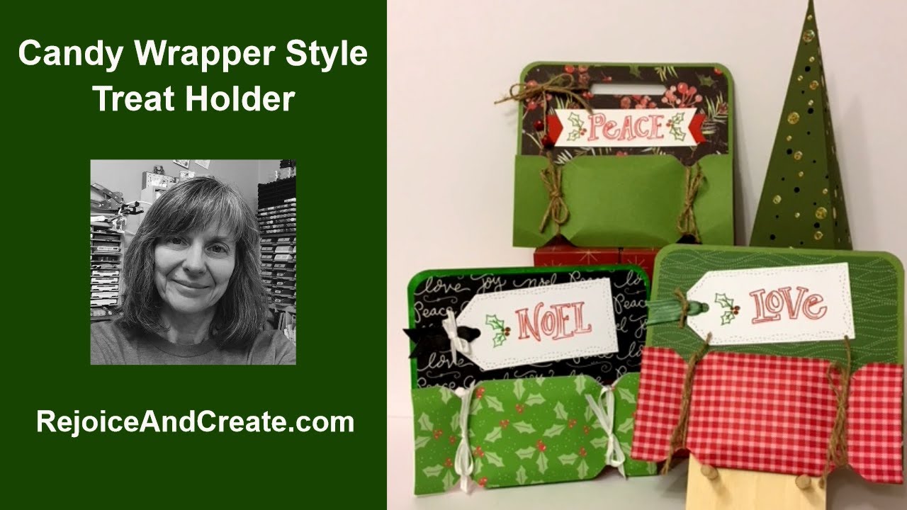 Candy Wrapper Treat Holder With or Without Envelope Punch Board