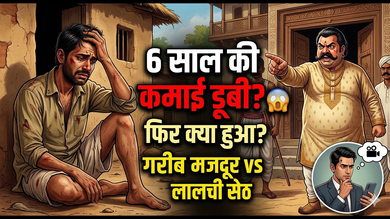 गरीब मजदूर की 6 साल की कमाई सेठ ने हड़प ली! भरोसे का कत्ल! जब सेठ निकला असली राक्षस 😈 | Heart Touc