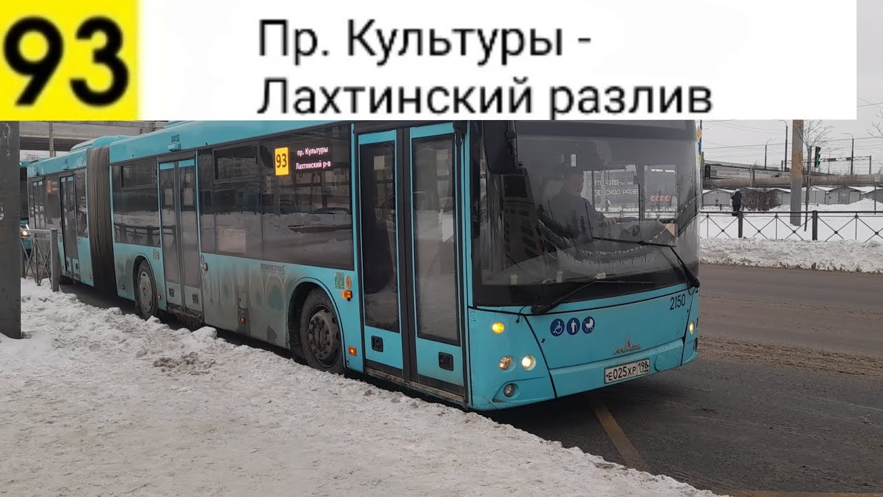 Автобус 93. Пр. Культуры - Лахтинский разлив