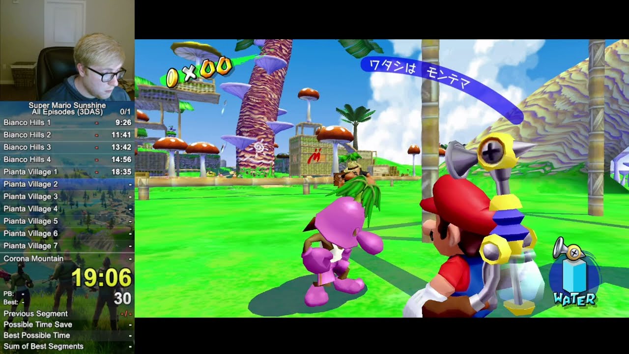 [WR] SMSHD 58 Shines Speedrun in 1:40:50 (All Episodes) - Super Mario Sunshine (3D All-Stars)