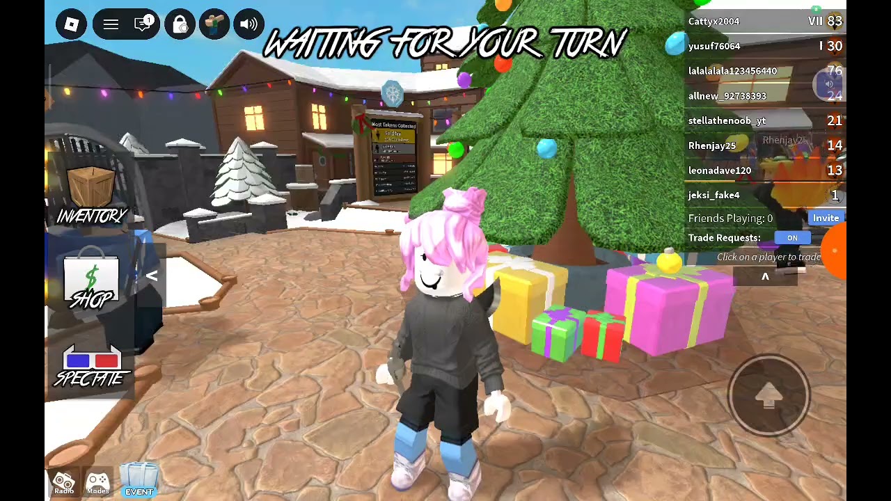 Playing mm2 and mobile legends