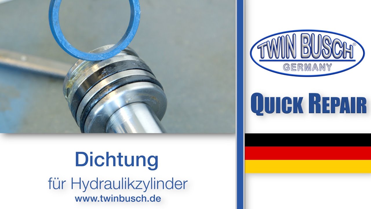 Quick Repair: Austausch der Dichtung eines Hydraulikzylinders f&uuml;r TWIN BUSCH&reg; Hebeb&uuml;hnen