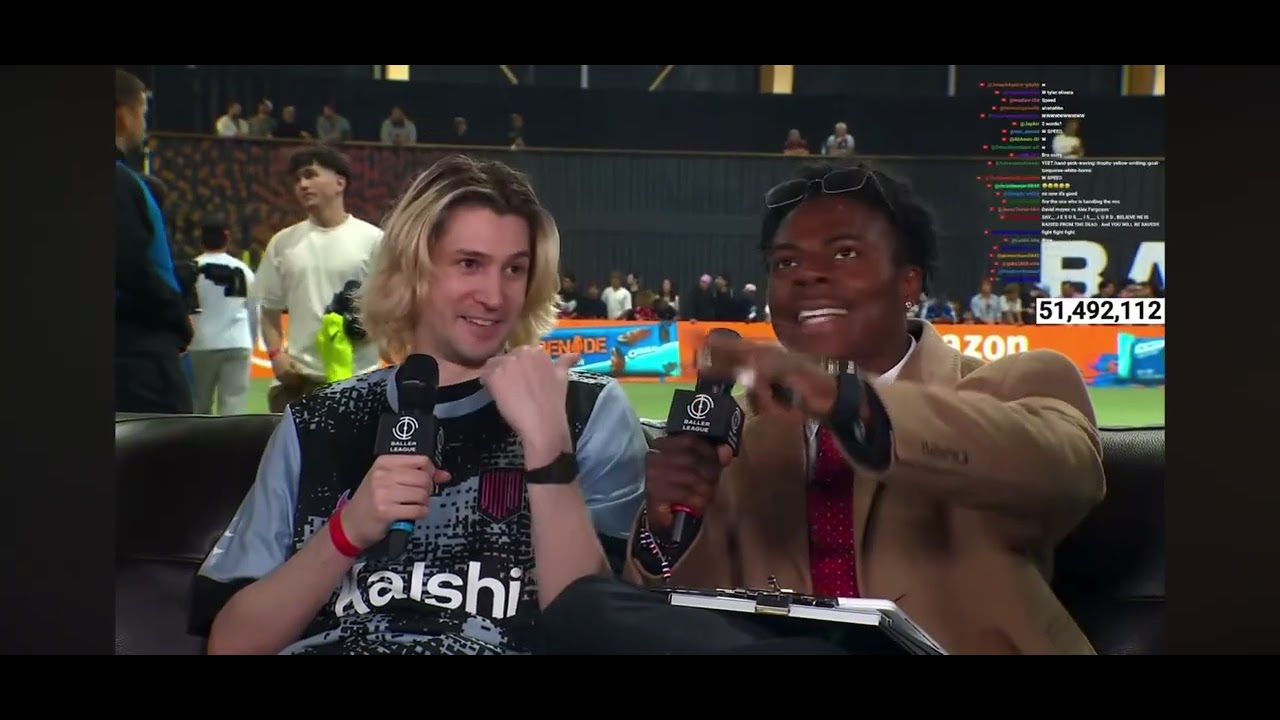 IShowSpeed TRASH TALKS xQc Before the Baller League Soccer Match 🤣