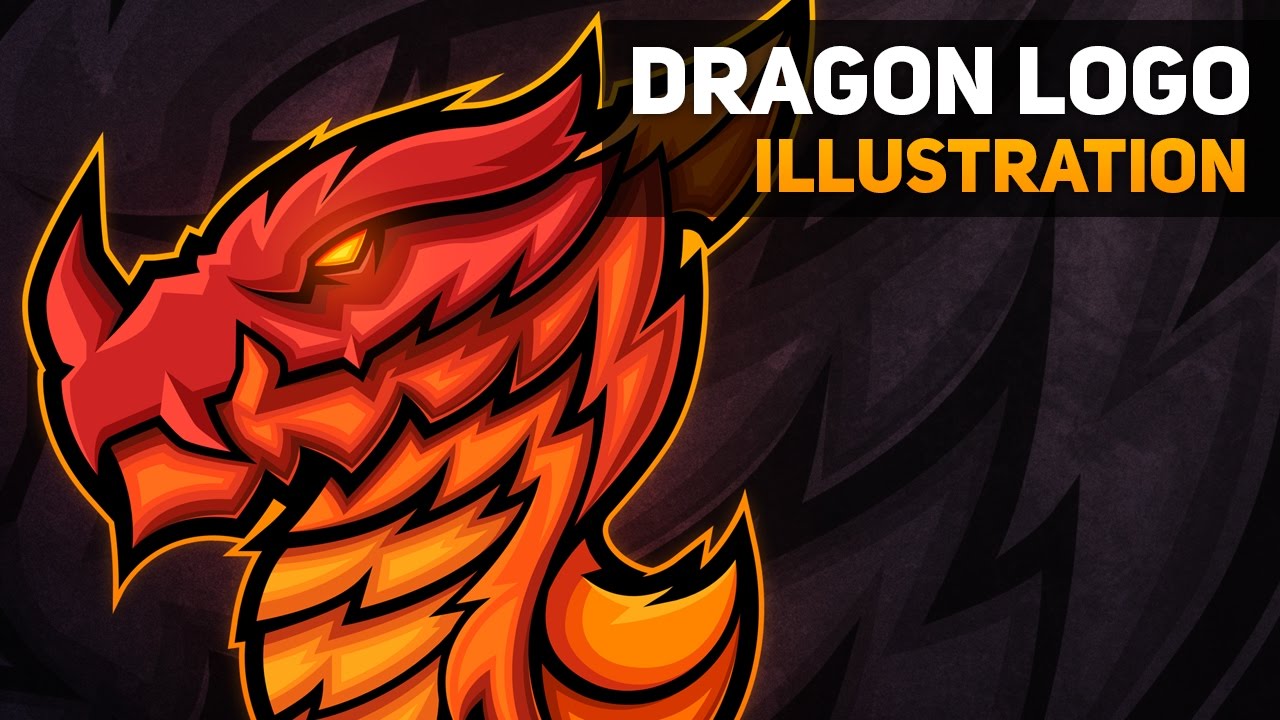 Dragon Mascot Logo - Illustration (SpeedArt)