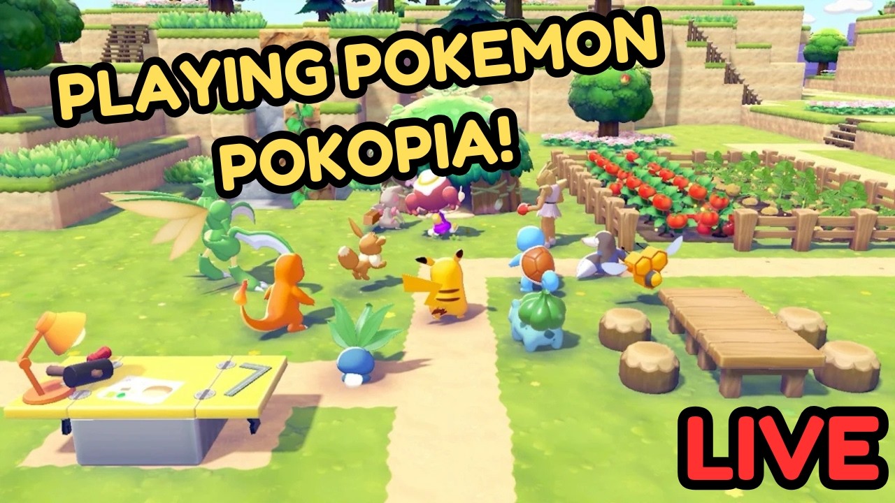 Playing Pokemon POKOPIA! LIVE