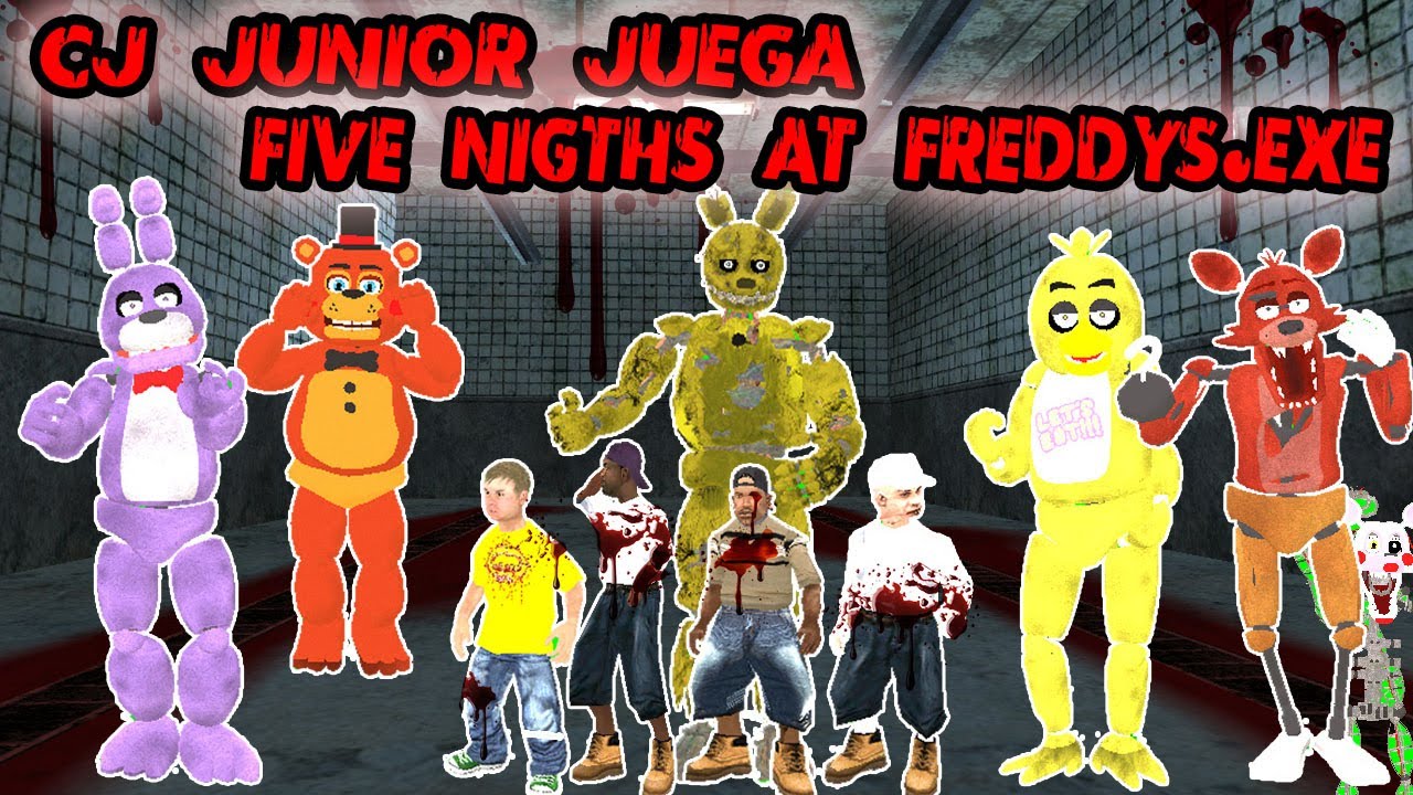 Cj junior juega Five Nigths at freddys.exe - Loquendo - Gta san andreas