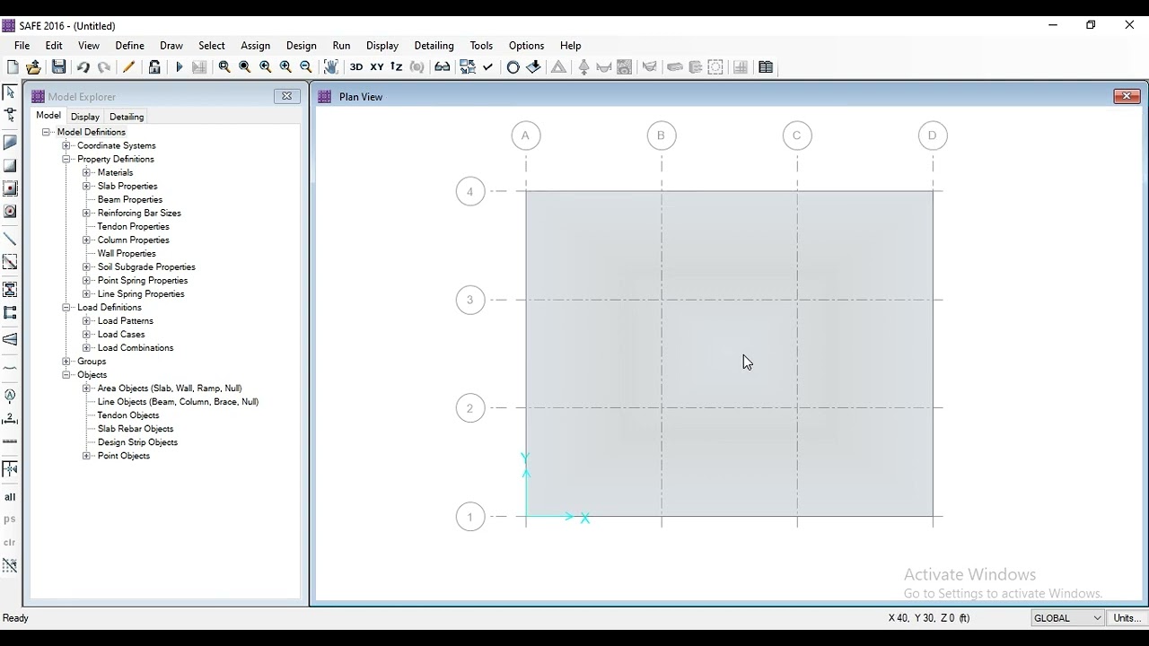 Design of Raft Foundation by Using SAFE 2016 | Tutorial For Beginners